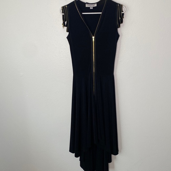 Sohung Design black zipper details dress size XS made in USA - Picture 1 of 6
